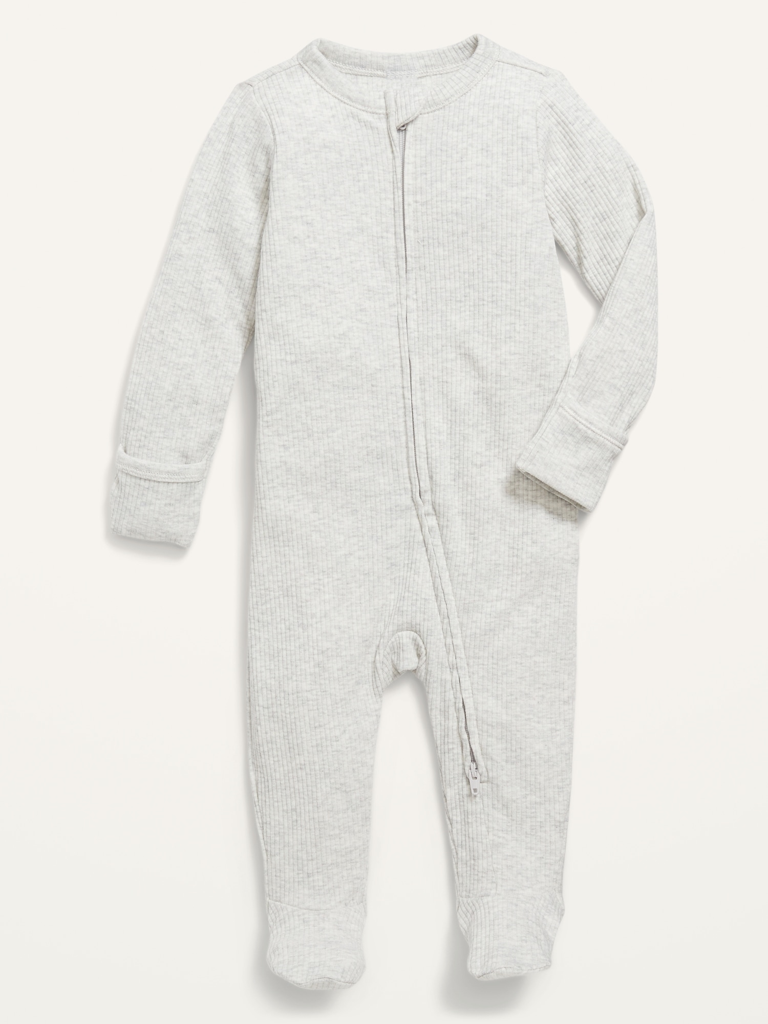 Unisex Sleep & Play Rib-Knit Footed One-Piece for Baby