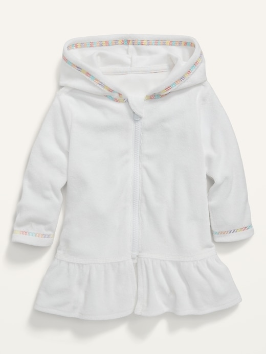 Old Navy Hooded Loop-Terry Swim Cover-Up for Baby. 1