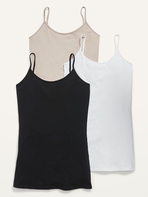 Image number 1 showing, First Layer Tunic Cami Top 3-Pack for Women
