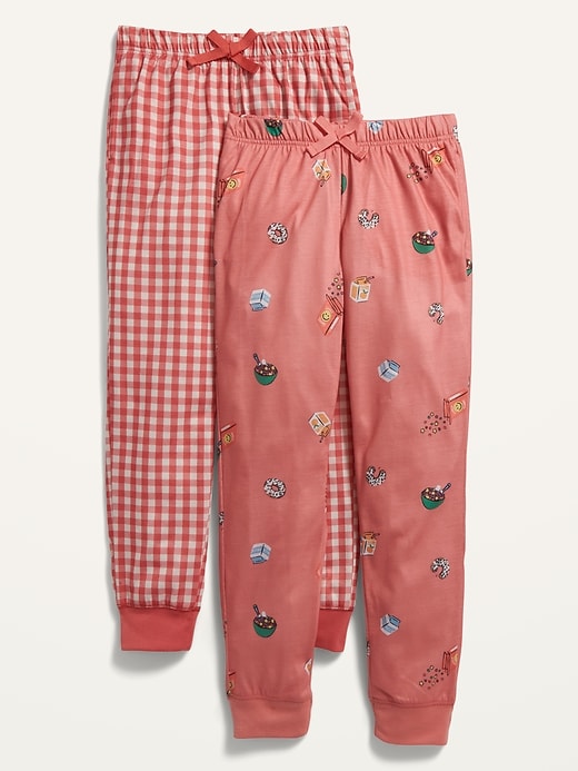 View large product image 1 of 1. Printed Jersey Pajama Joggers 2-Pack for Girls