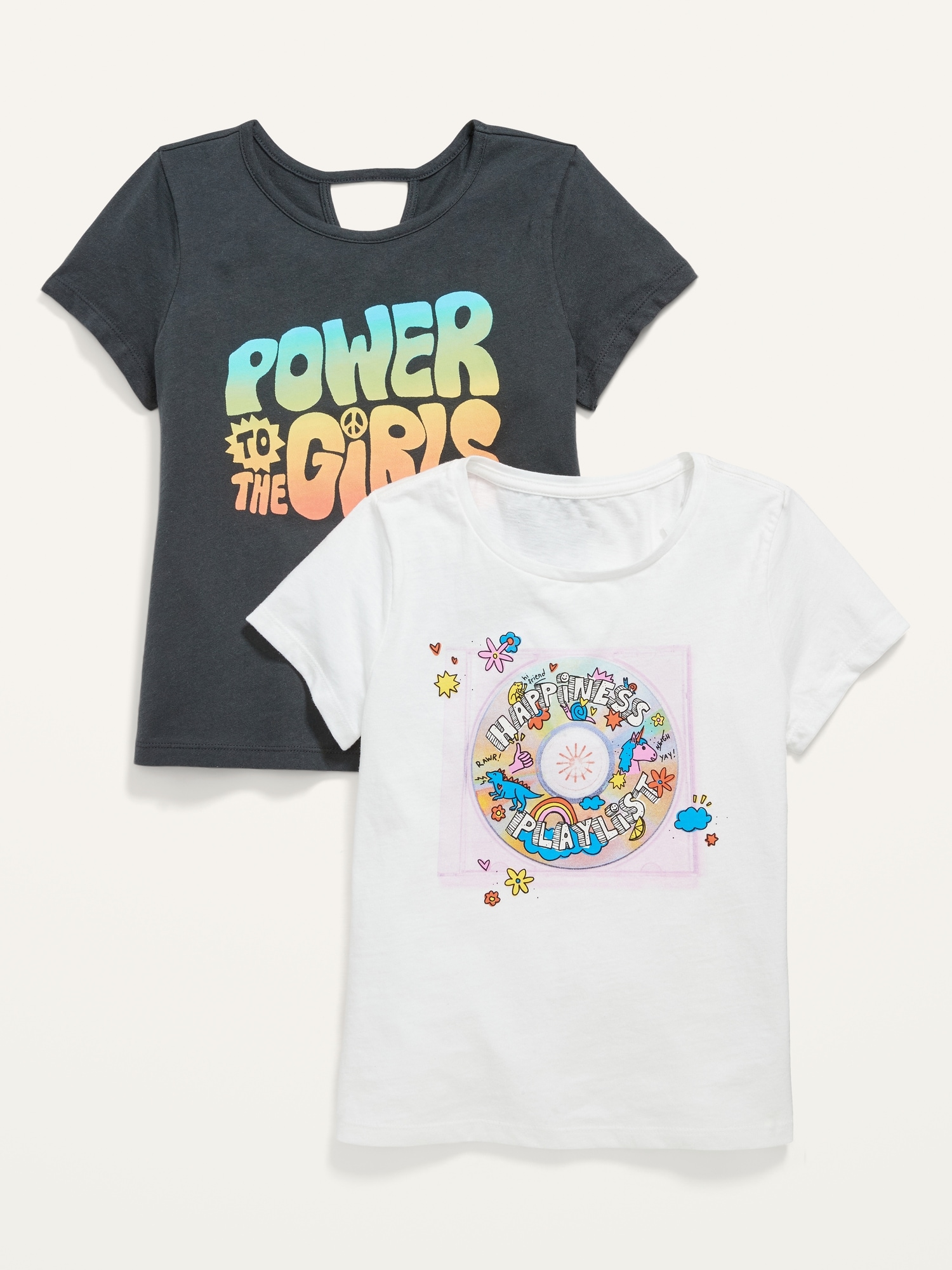 Oldnavy 2-Pack Short-Sleeve Graphic T-Shirt for Girls