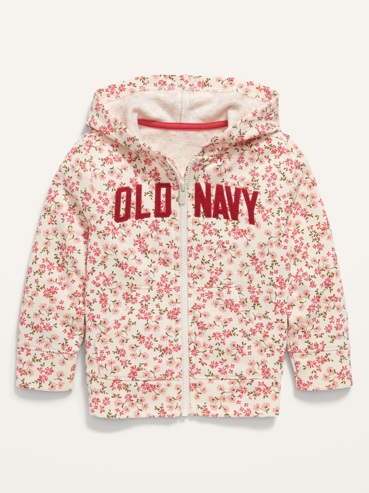 Floral Logo Zip Hoodie for Toddler Girls | Old Navy
