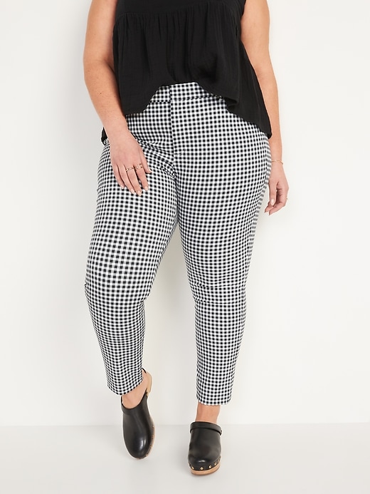 Image number 7 showing, High-Waisted Gingham Pixie Skinny Pants for Women