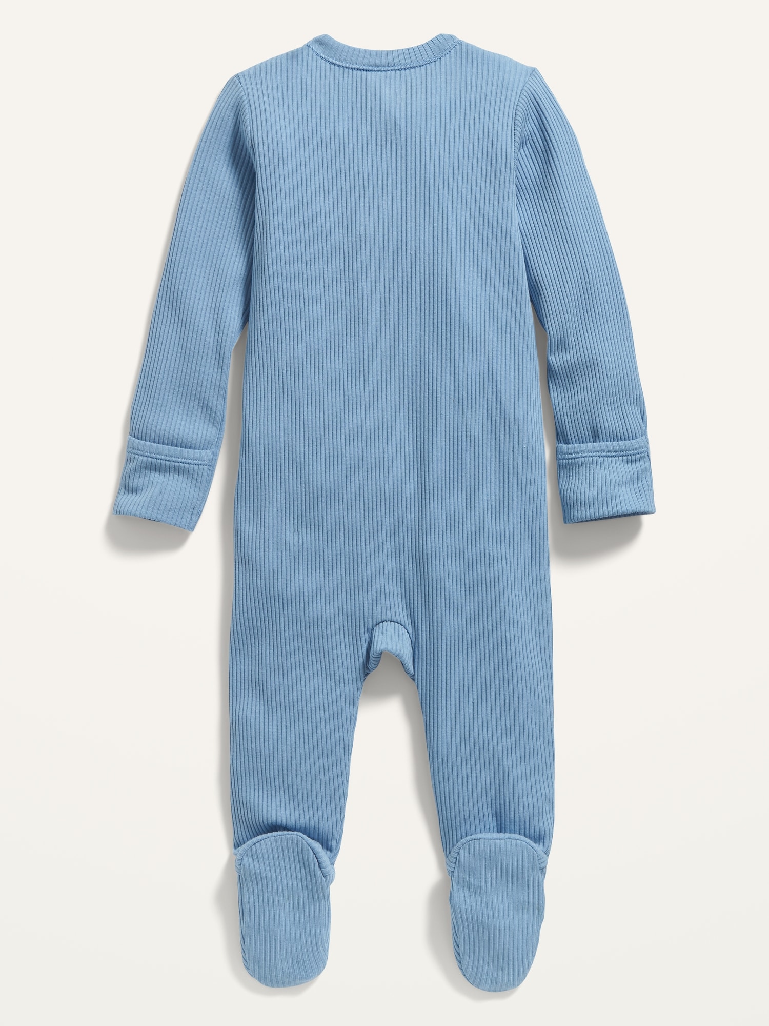 Unisex Sleep & Play Rib-Knit Footed One-Piece for Baby | Old Navy