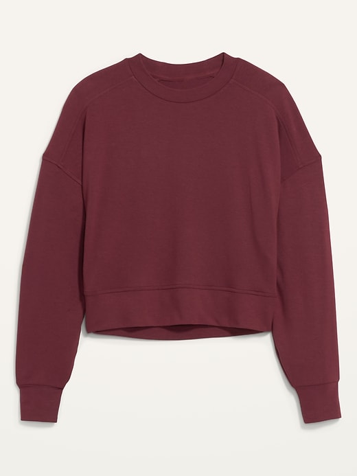 Long-Sleeve Live-In Cropped French-Terry Sweatshirt for Women | Old Navy