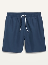 View large product image 3 of 3. Solid-Color Swim Trunks -- 7-inch inseam