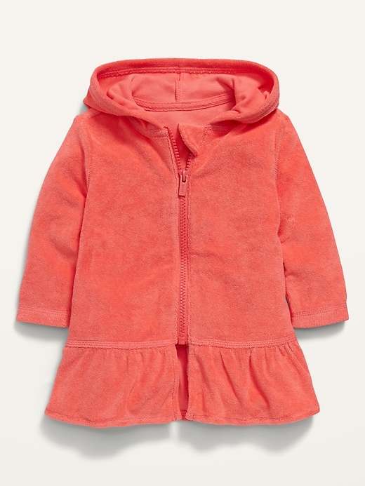 Old Navy Hooded Loop-Terry Swim Cover-Up for Baby. 1