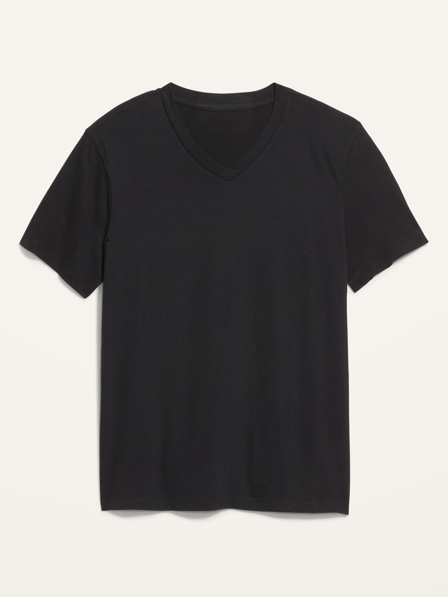 Old Navy Soft-Washed V-Neck T-Shirt for Men black. 1