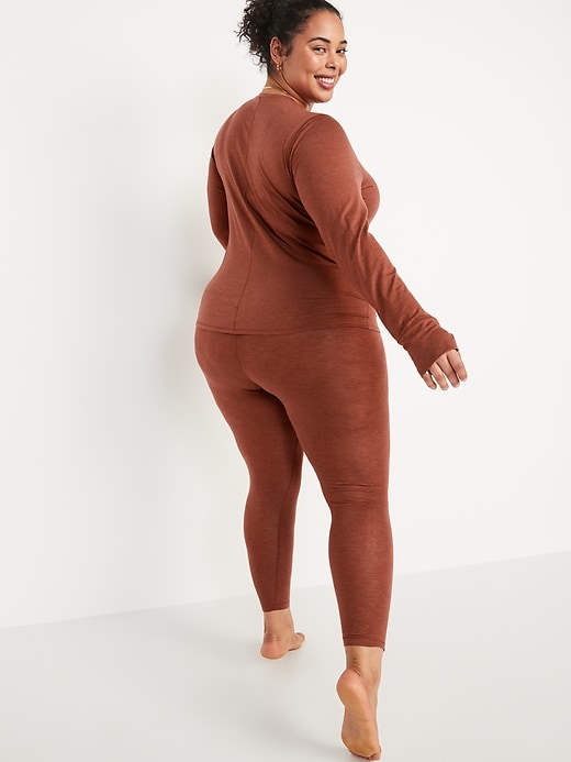 Image number 8 showing, High-Waisted UltraBase Merino Wool Base Layer Tights