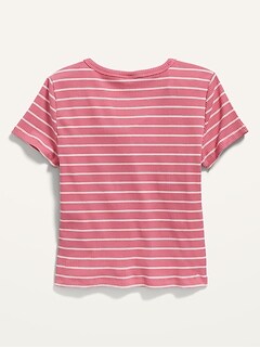 Women's Striped Henley Nightshirt - Comfy Sleep & Lounge Top - View #4
