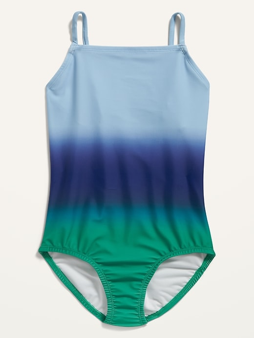 View large product image 1 of 1. Patterned One-Piece Swimsuit for Girls