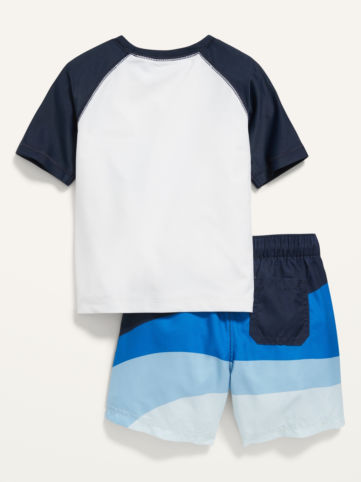 ShortSleeve Rashguard and Swim Trunks Set for Toddler Boys Old Navy