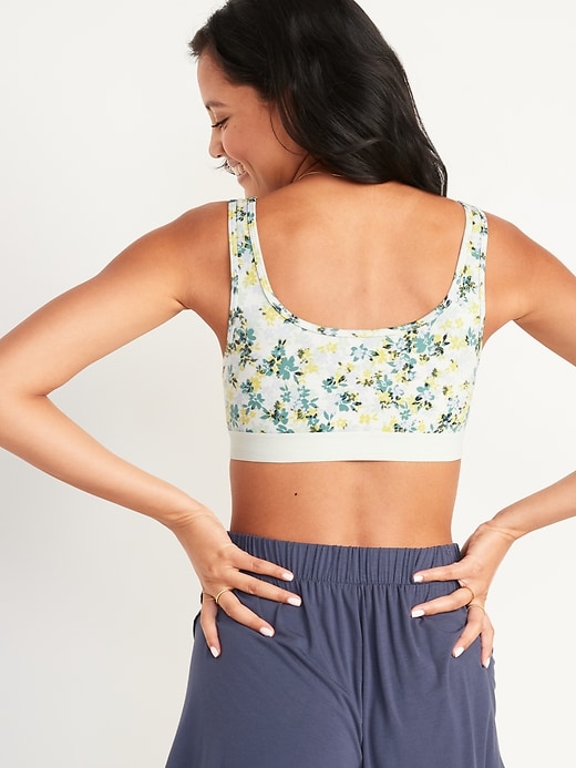 View large product image 2 of 4. Supima® Cotton-Blend Bralette Top