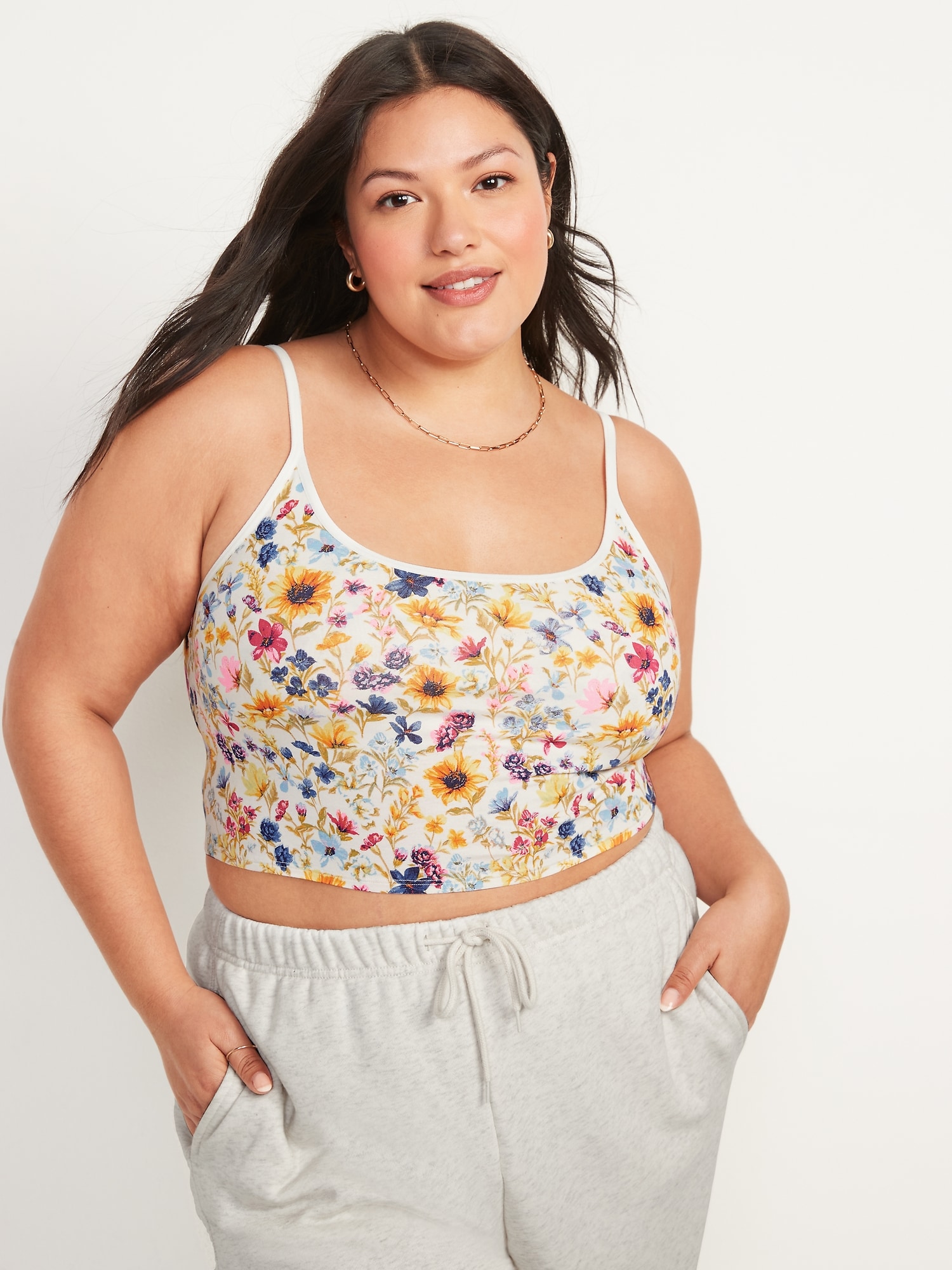 Supima® CottonBlend Cami Bralette Top for Women Old Navy