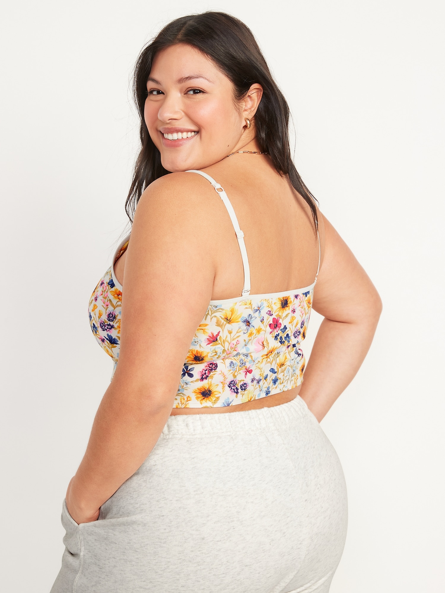 Supima® CottonBlend Cami Bralette Top for Women Old Navy