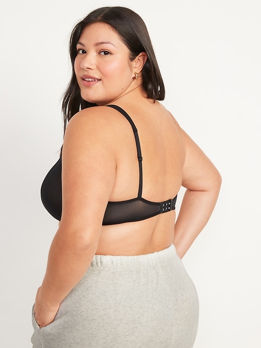 Image number 7 showing, Mesh Unlined Underwire Plunge Bra