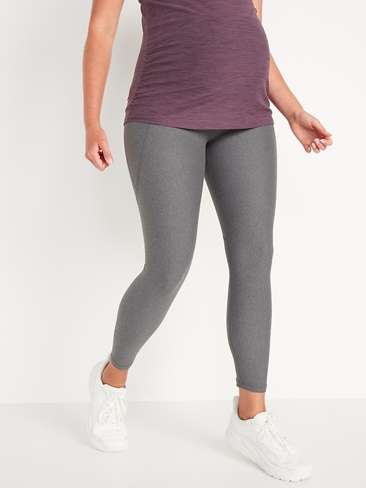 Maternity 2-Pack Full-Panel Cropped Jersey Leggings | Old Navy