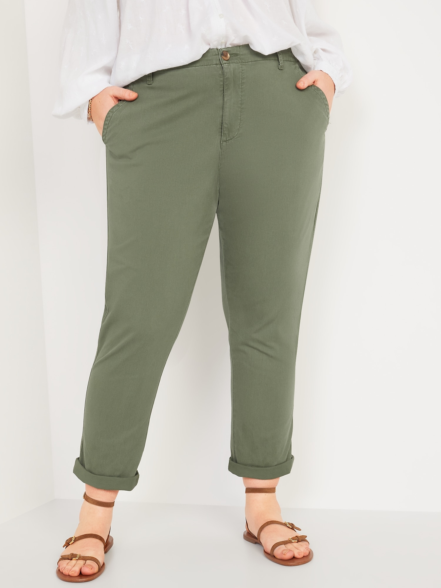 HighWaisted OGC Chino Pants for Women Old Navy