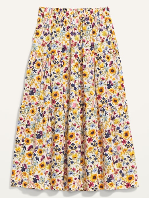 Image number 4 showing, Tiered Floral-Print Maxi Skirt