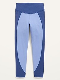 View large product image 4 of 4. High-Waisted PowerChill Two-Tone 7/8-Length Leggings for Girls