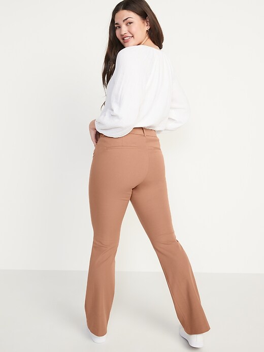 Image number 2 showing, High-Waisted Pixie Full-Length Flare Pants for Women