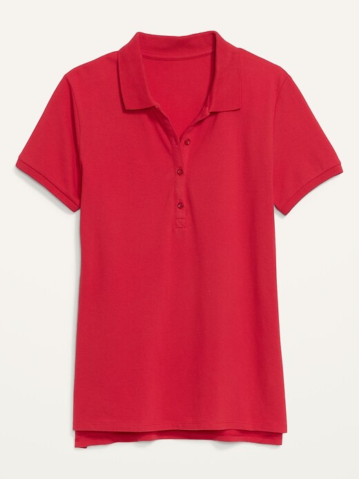 Image number 1 showing, Uniform Pique Polo Shirt for Women 