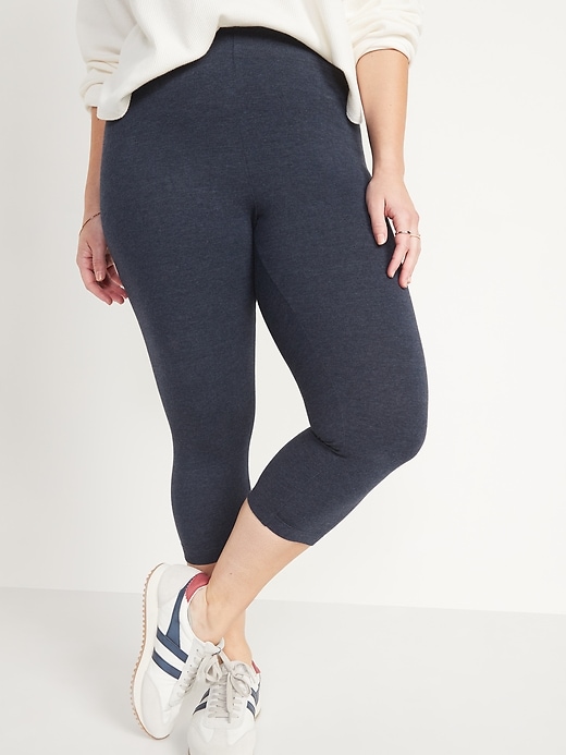 Image number 1 showing, High-Waisted Cropped Leggings For Women