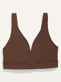 View large product image 4 of 8. Soft-Knit V-Neck Bralette Top