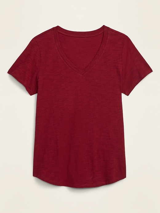 EveryWear Slub-Knit V-Neck T-Shirt for Women | Old Navy