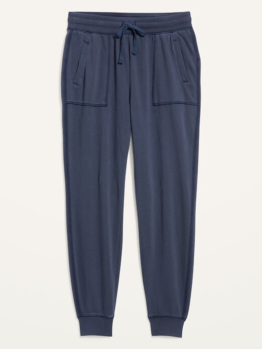 Image number 3 showing, High-Waisted Garment-Dyed Street Jogger Pants