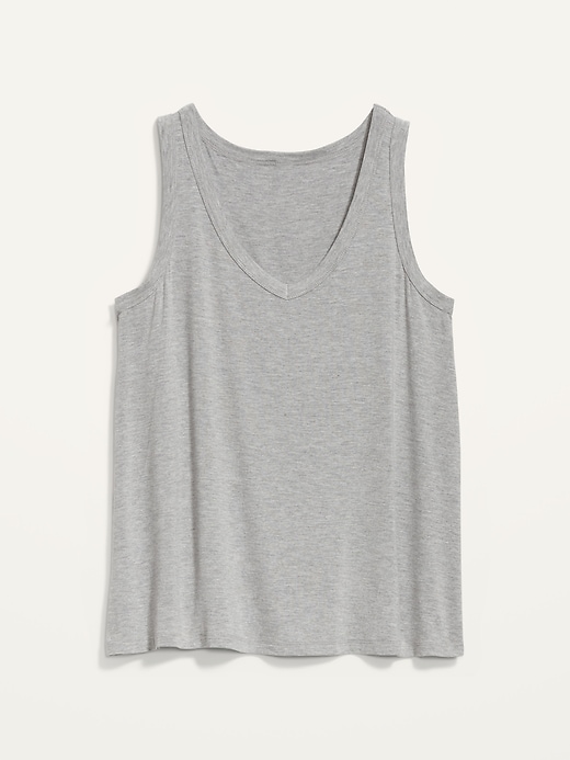 Image number 4 showing, Luxe Jersey-Knit V-Neck Tank Top