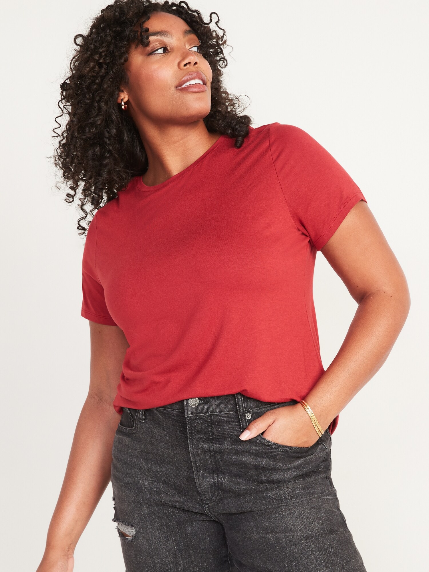 Luxe Crew-Neck T-Shirt for Women | Old Navy