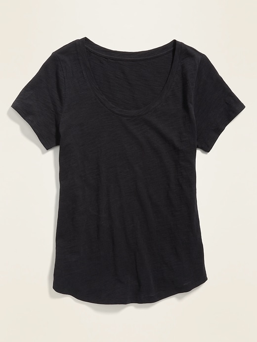 Image number 4 showing, EveryWear Slub-Knit Scoop-Neck T-Shirt