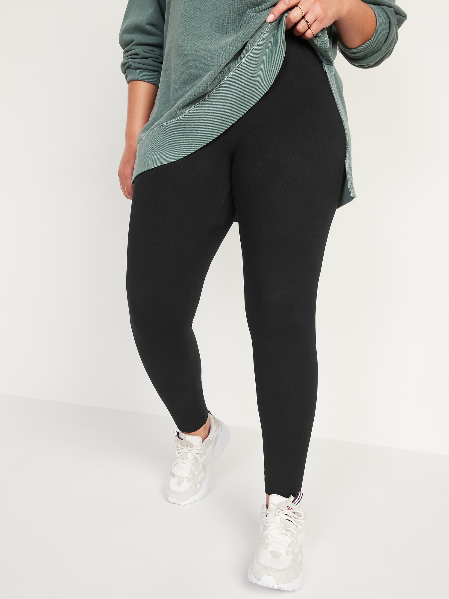 High Waisted Jersey Ankle Leggings For Women Old Navy 8531