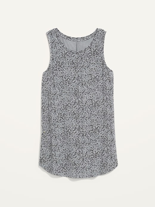 Image number 4 showing, Sleeveless Luxe Leopard-Print Swing Tank Top