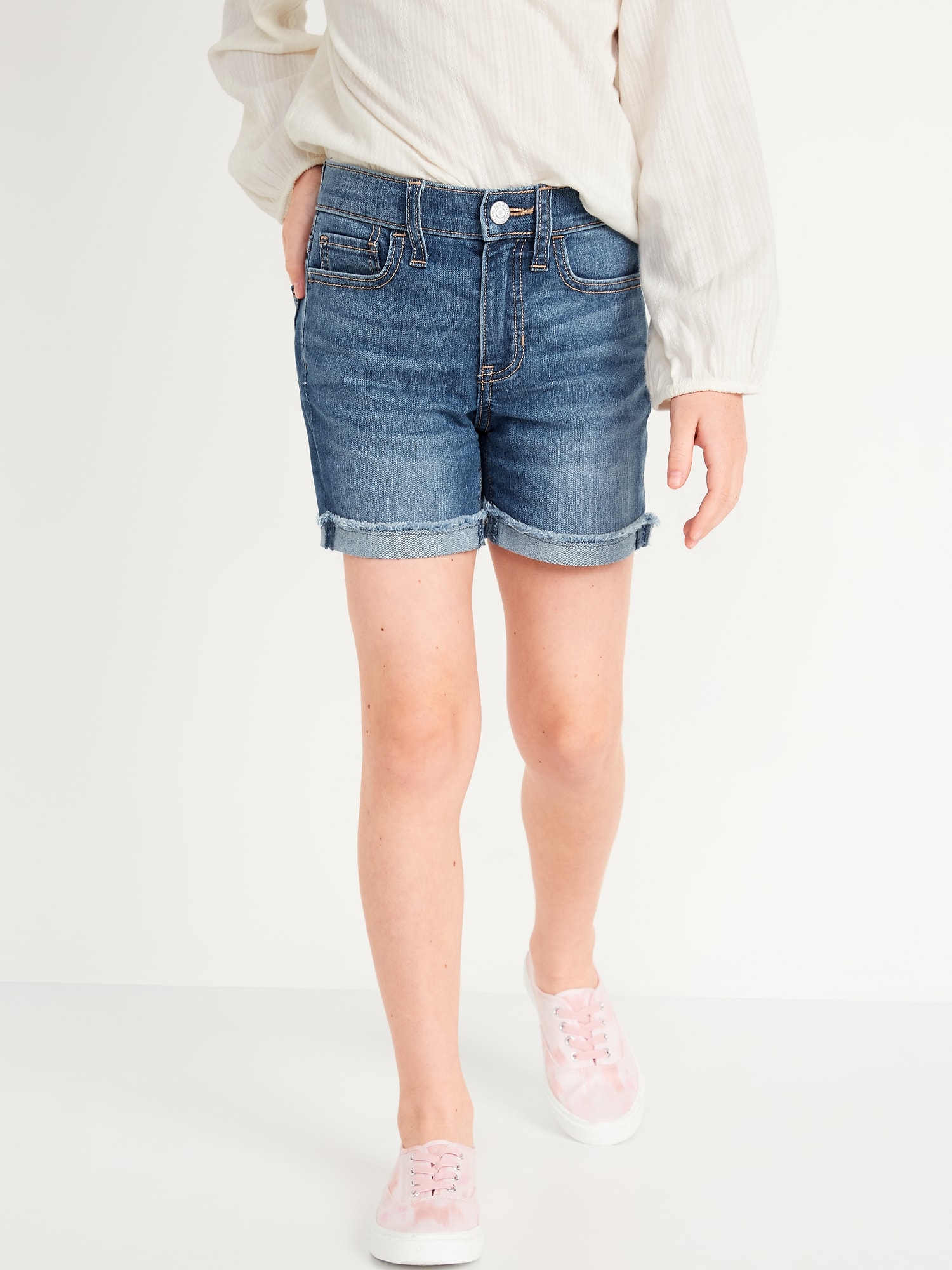 high-waisted-roll-cuffed-cut-off-jean-shorts-for-girls-old-navy