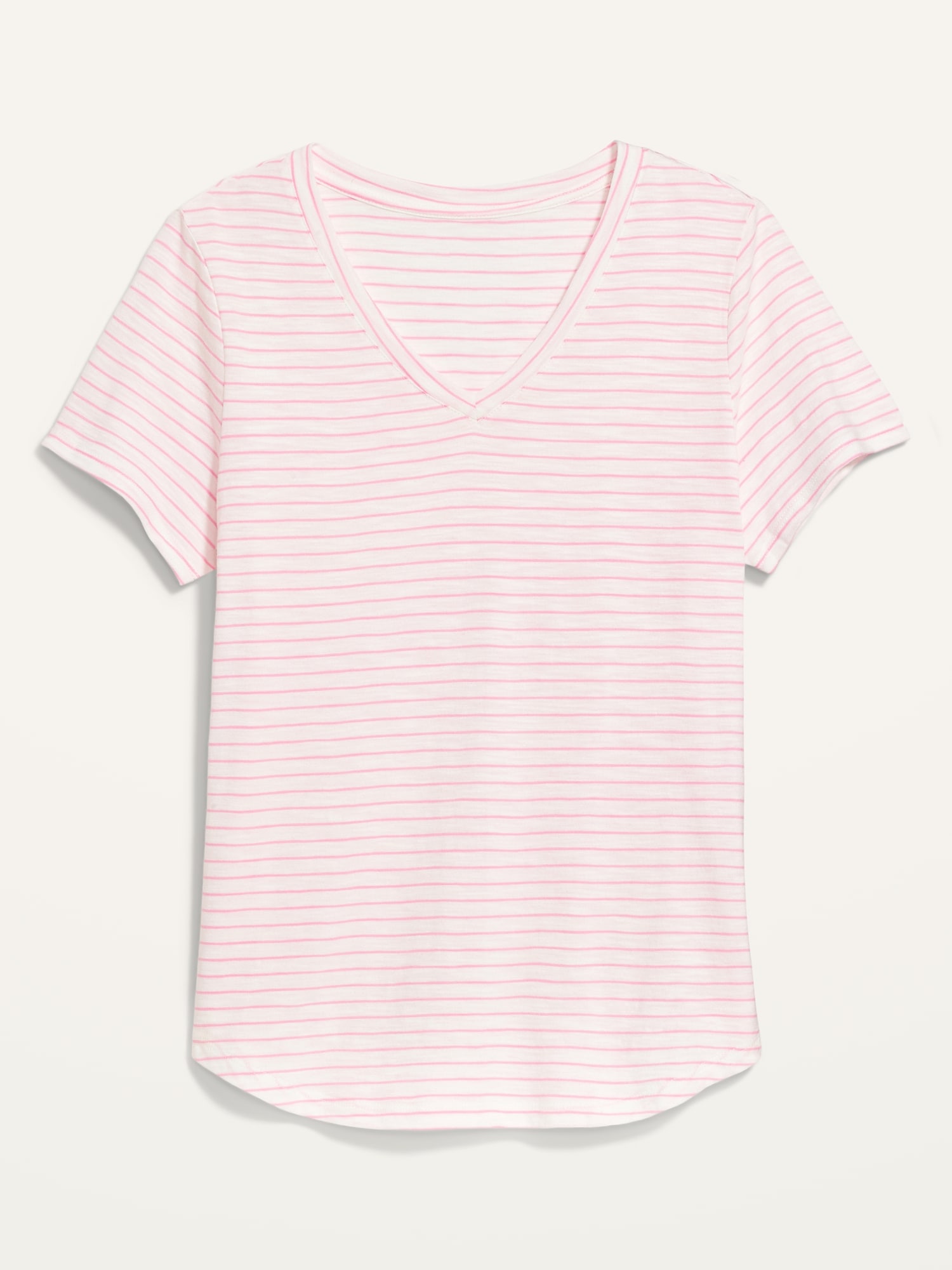 old navy pink and white striped shirt