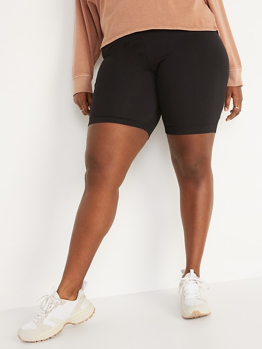 Image number 7 showing, High-Waisted Long Biker Shorts For Women -- 8-Inch Inseam