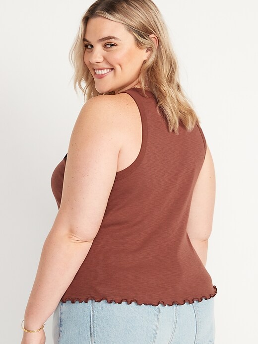 Image number 8 showing, Fitted Rib-Knit Tank for Women