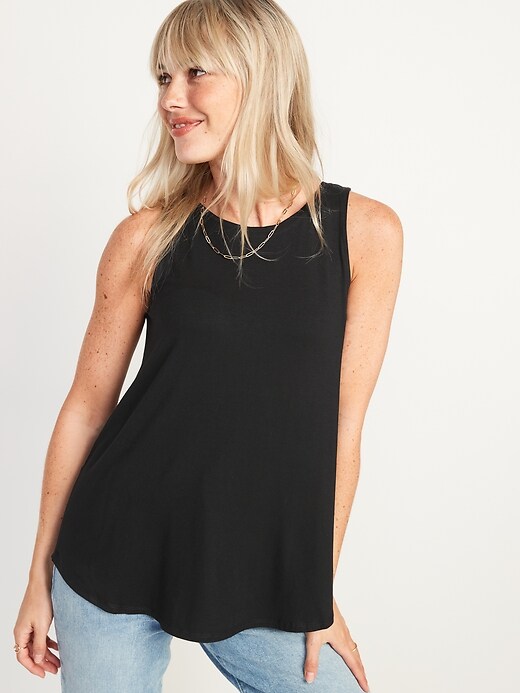 Image number 5 showing, Luxe High-Neck Swing Tank Top for Women 