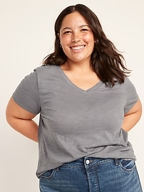 old navy v neck boyfriend tee