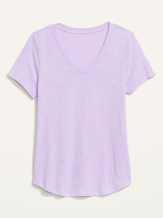Image number 4 showing, EveryWear Slub-Knit V-Neck T-Shirt for Women