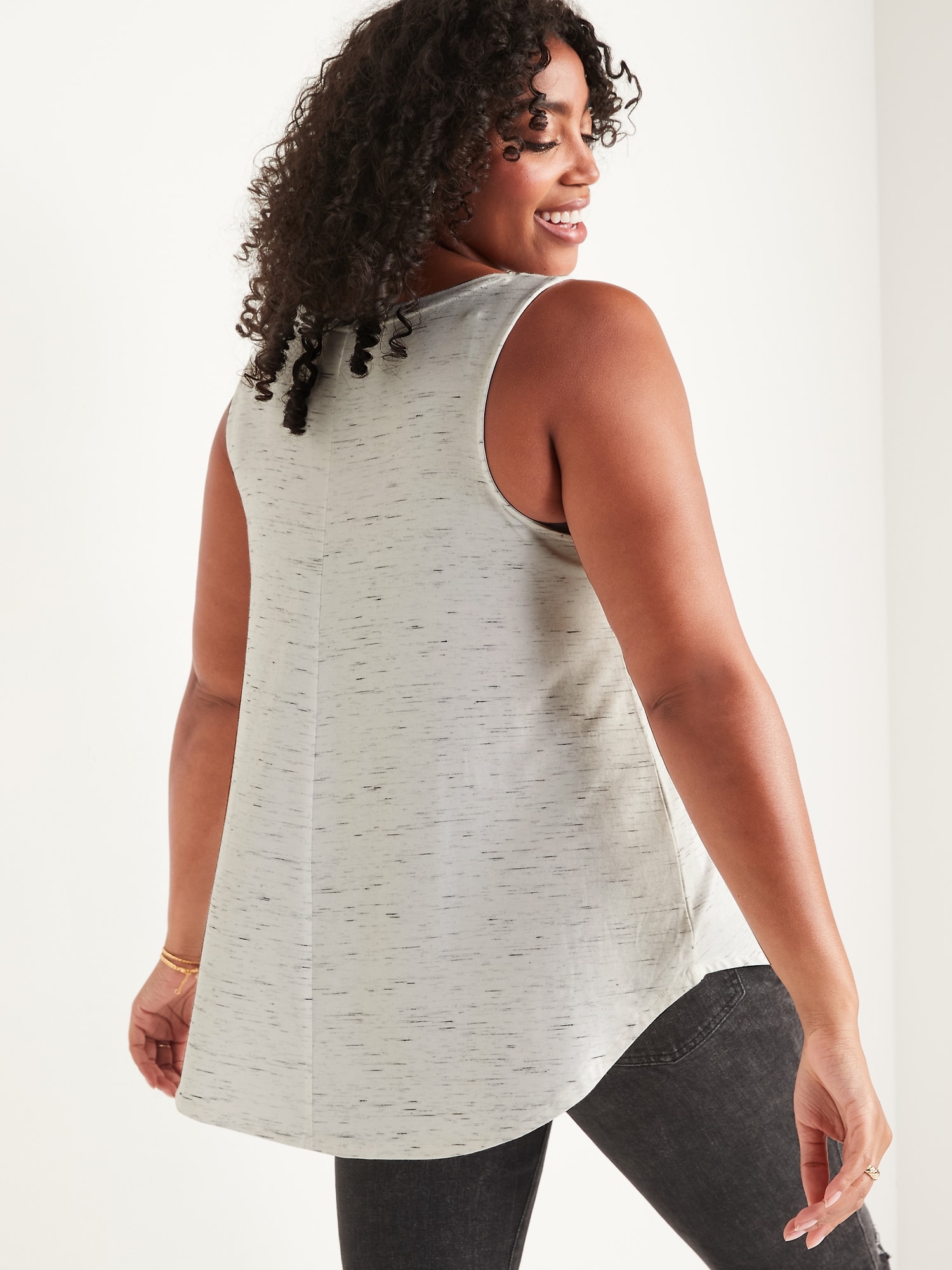Luxe Jersey Swing Tank Top For Women Old Navy