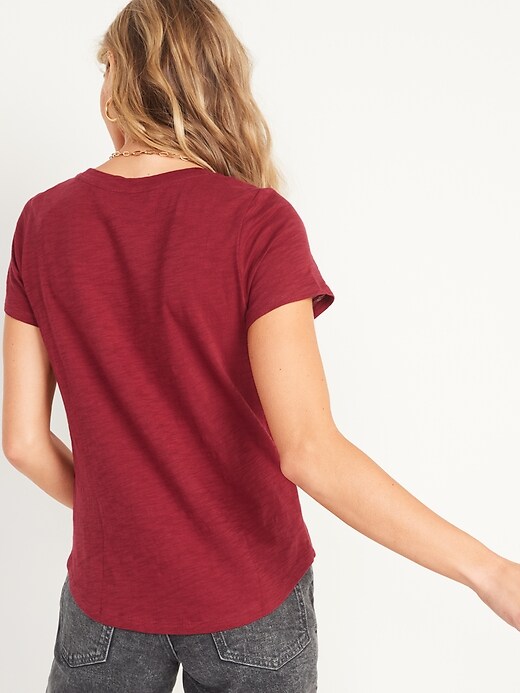 Image number 6 showing, EveryWear Slub-Knit T-Shirt for Women 
