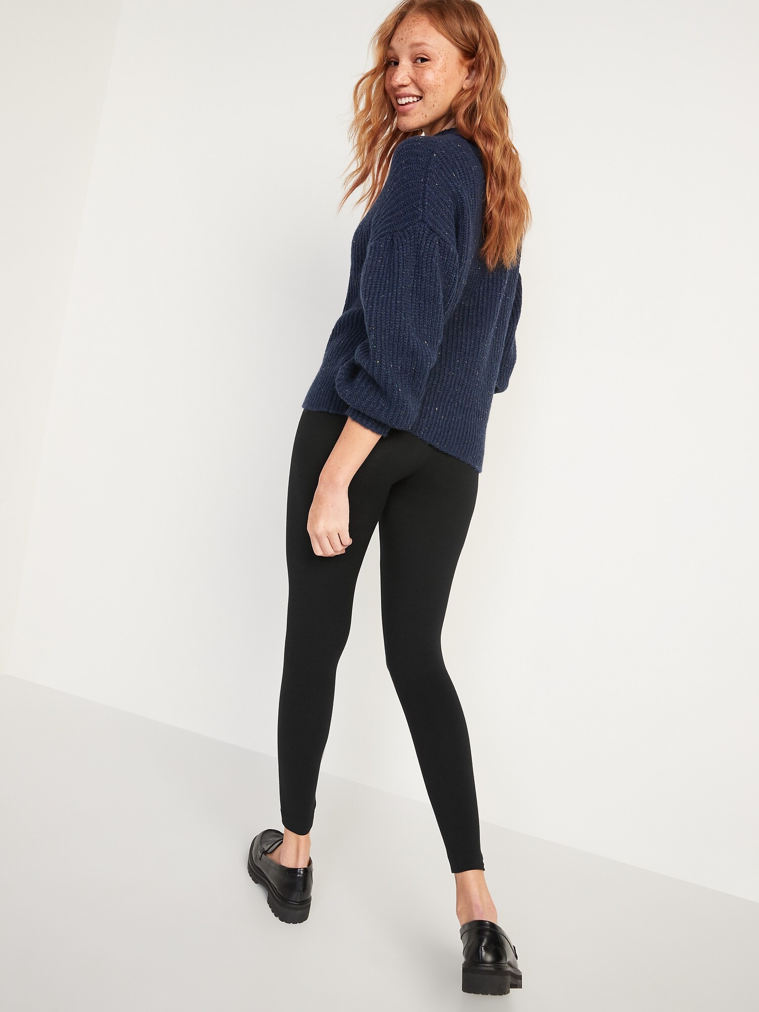 High-Waisted Jersey Ankle Leggings For Women | Old Navy