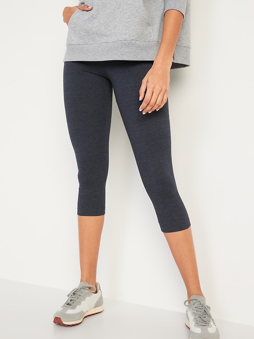 Image number 5 showing, High-Waisted Cropped Leggings For Women