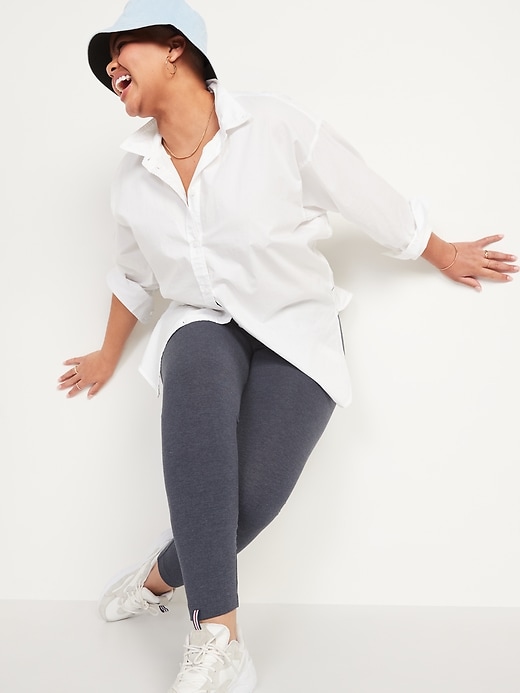 Image number 3 showing, Mid-Rise Jersey-Knit Leggings For Women