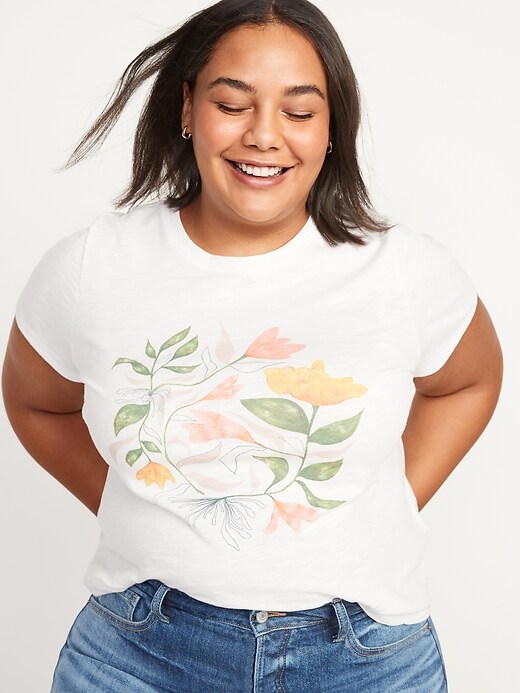 Short Sleeve EveryWear Graphic T Shirt For Women Old Navy