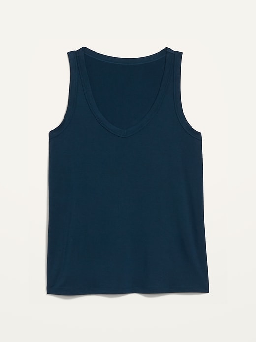 Image number 4 showing, Luxe Jersey-Knit V-Neck Tank Top