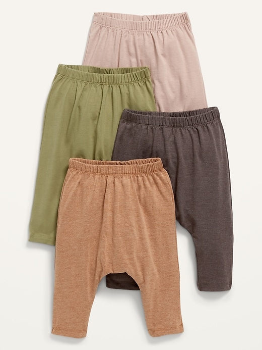 View large product image 1 of 2. Unisex 4-Pack U-Shaped Jersey Pants for Baby